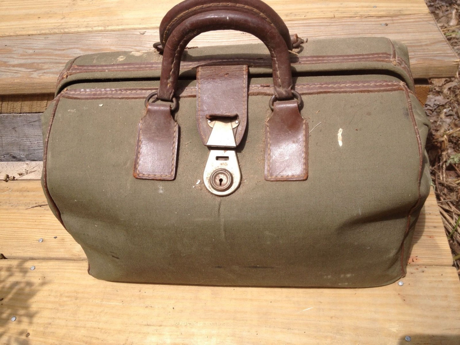 90s 米軍　実物　FILD PACK TRAINING 送料無料　　④ Military Field Medic Kit, Vintage US Army Nurse Medical Bag, WW I