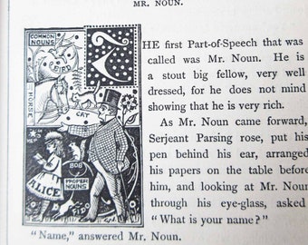 Antique Illustrated Book: Grammar-Land by M. Nesbitt, 1885 Edition