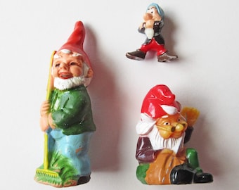 2 Gnomes and Disney Dwarf; Ferrero and Zeho Gnomes