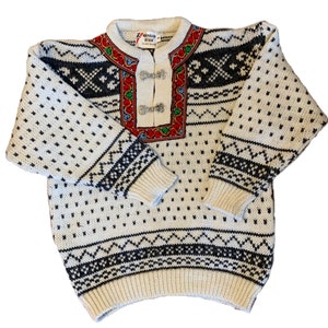 Beautiful Norwegian Sweater by Norwegian Design. Size 8