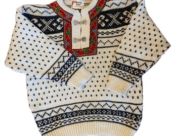 Beautiful Norwegian Sweater by Norwegian Design. Size 8