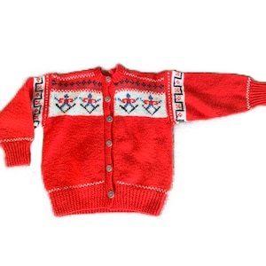 Handmade Norwegian sweater. size childs 2-4