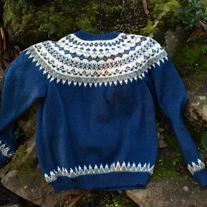Fair Isle Norwegian Wool Sweater by Lulle Otterstad. Made in - Etsy