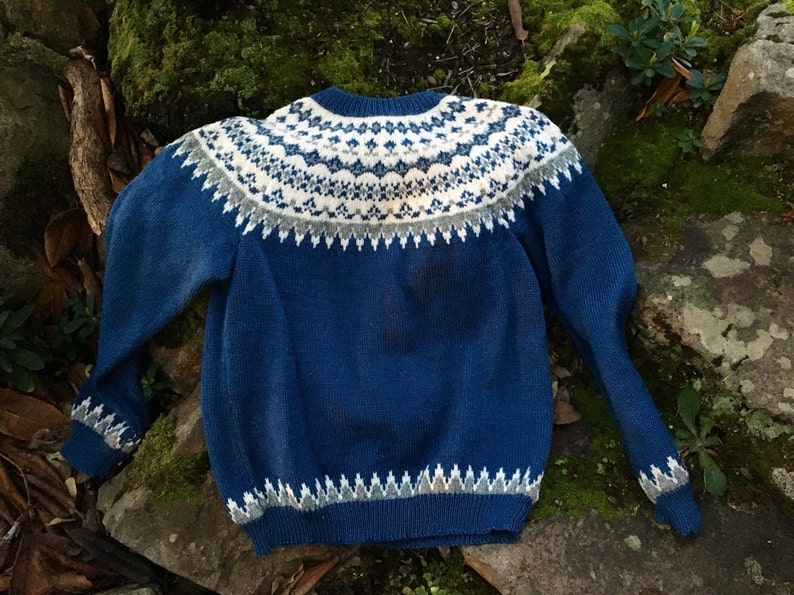 Fair Isle Norwegian Wool Sweater by Lulle Otterstad. Made in - Etsy