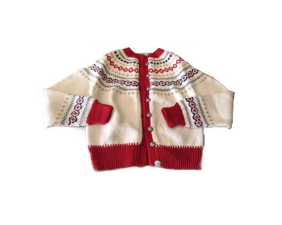 Handmade Norwegian sweater. child size 12