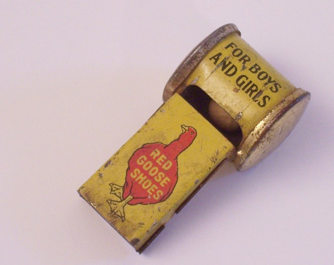 Vintage Whistle Vintage Red Goose Shoes Whistle Vintage Childs Toy