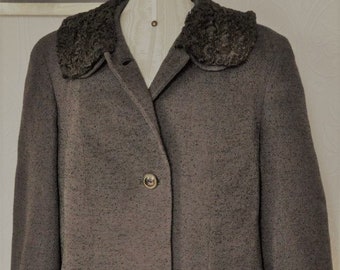 Vintage 50s Richmond Brown Wool Short Jacket