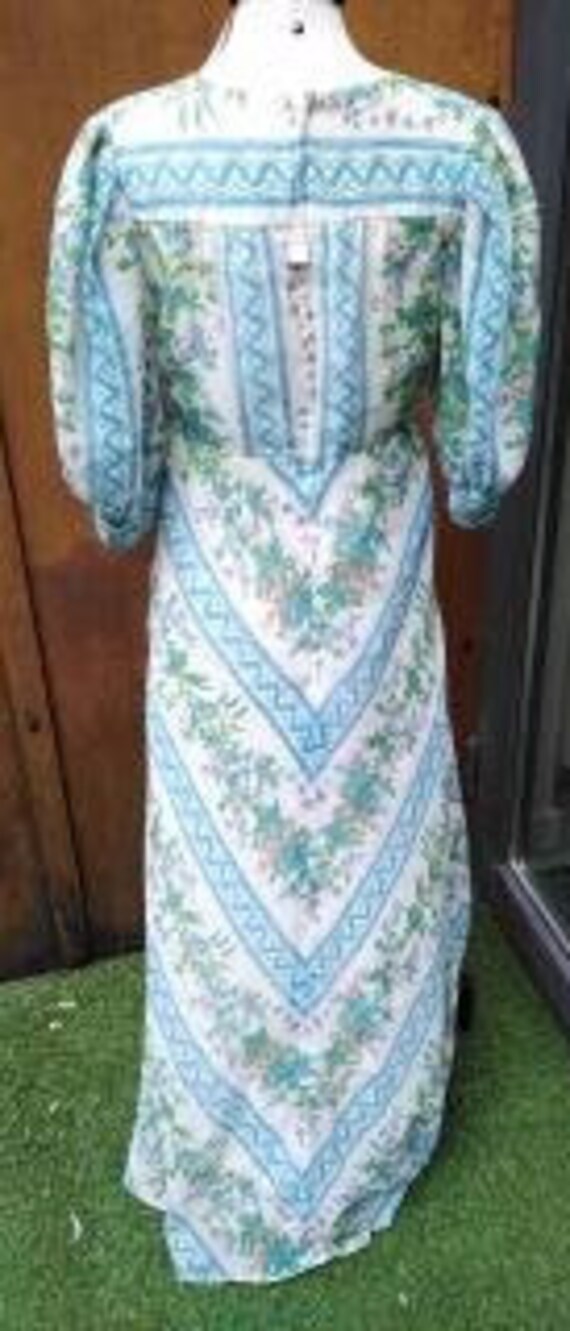 Vintage 60s Kati by Laura Phillips Floaty Maxi Dr… - image 5