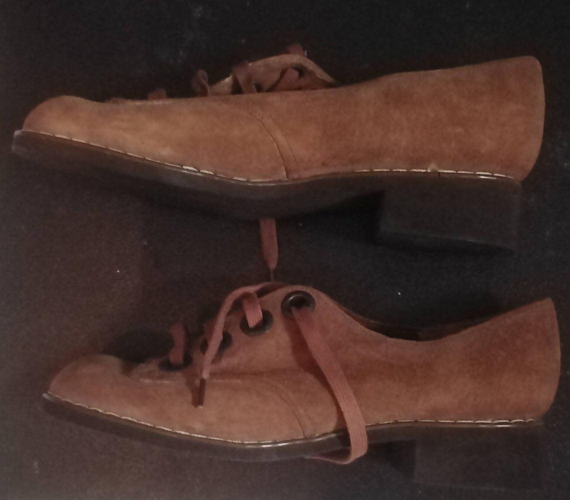 Vintage 60s Suede Hush Puppies Shoes Etsy