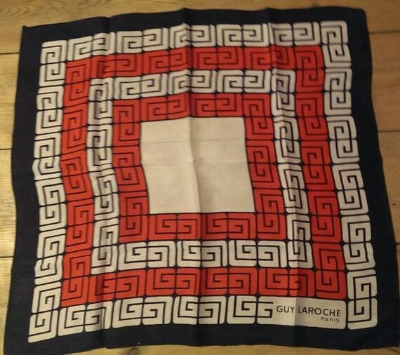 Vintage Guy Laroche Silk Scarf