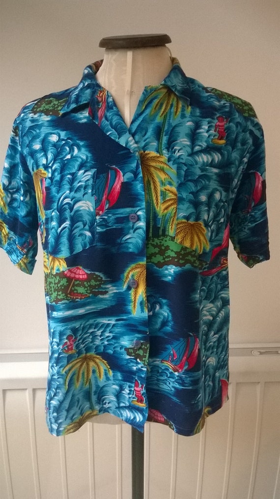 Vintage 50s Rockabilly Hawaiin Shirt