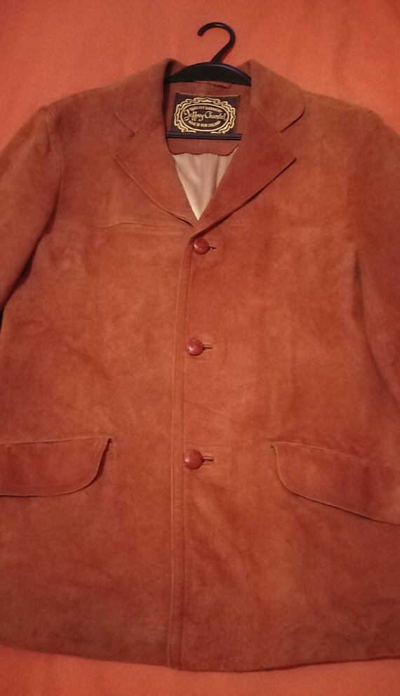 Vintage 60s Unisex Suede Mod Jacket