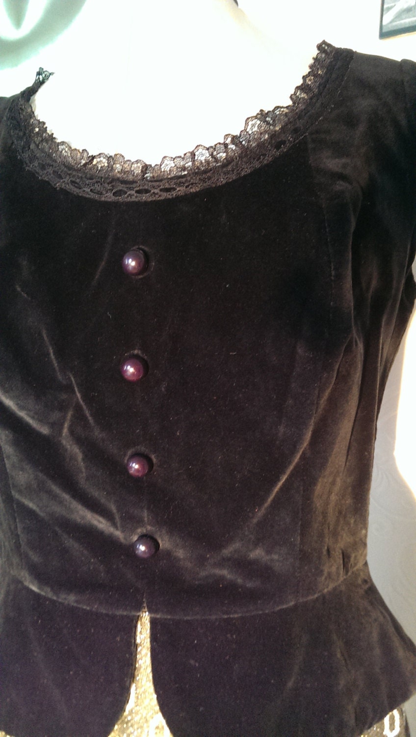 Black Velvet and Silver 60s Geometric Mini Dress - Etsy