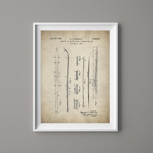 Ski Patent Print - Ski Patent - Ski Art - Skit Wall Art - Winter Decor - Winter Ski Poster - Ski Patent - #131