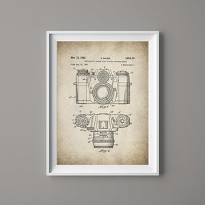 Vintage Rangefinder Camera Photgraphy  - Patent Print- Instant Download - Ready to Print - #006