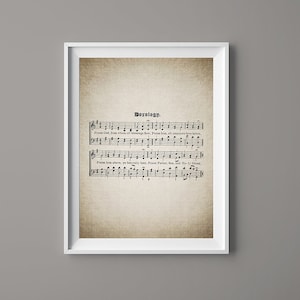 Doxology Hymn Print - Hymnal Sheet - Sheet Music- Home Decor - Inspirational Art - Gift - Instant Download - #HYMN-018