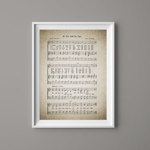 Mi terrà inno veloce stampa - Hymnal foglio spartiti-Home Decor - d&#39;ispirazione Art - regalo - Download immediato - #HYMN-039