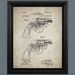 Vintage Smith &amp; Wesson Revolver Patent Print Antique Patent Poster Instant Download Hand Gun ...