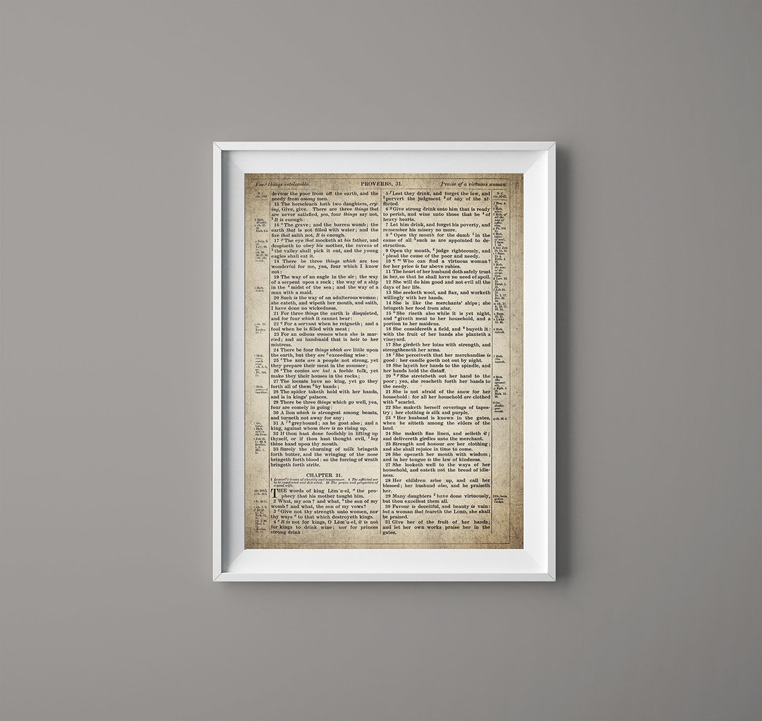 Proverbs 31 Scripture Proverbs 31 Scripture Art - Bible Art - Scripture Page - 31 Woman ...