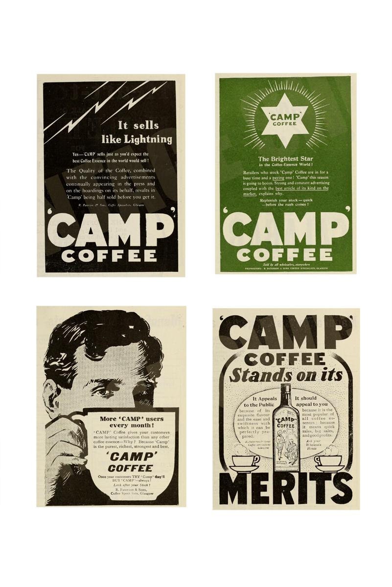 Camp coffee daddy likes it full vintage style metal advertising wall plaque sign or framed picture frame