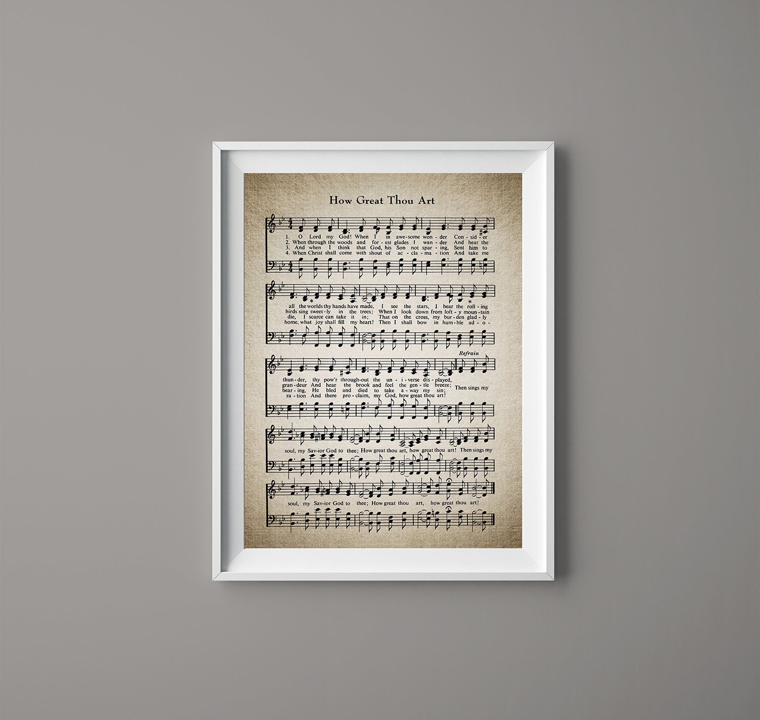 How Great Thou Art Hymn Print Sheet Music Art Hymn Art Etsy How Great Thou Art Hymn Print Sheet Music Art Hymn Art Etsy