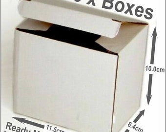 Quantity 36 x EMPTY MUG BOXES for 10oz / 11oz sublimation mugs - white gift craft postage packing mailing shipping smash proof cardboard box