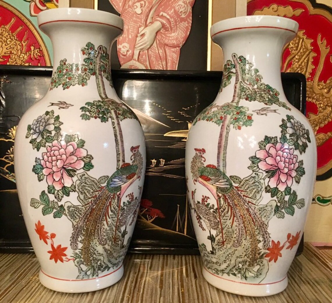 Large Asian Vases Etsy