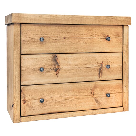 Derwent Chest Of Drawers Handmade Chunky Solid Wood With A Etsy