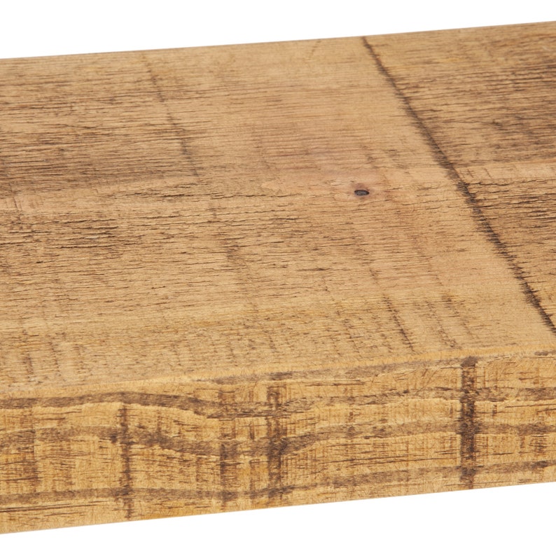 Rustic Floating Shelves Deep Solid Wood Wall Shelf 30cm Etsy