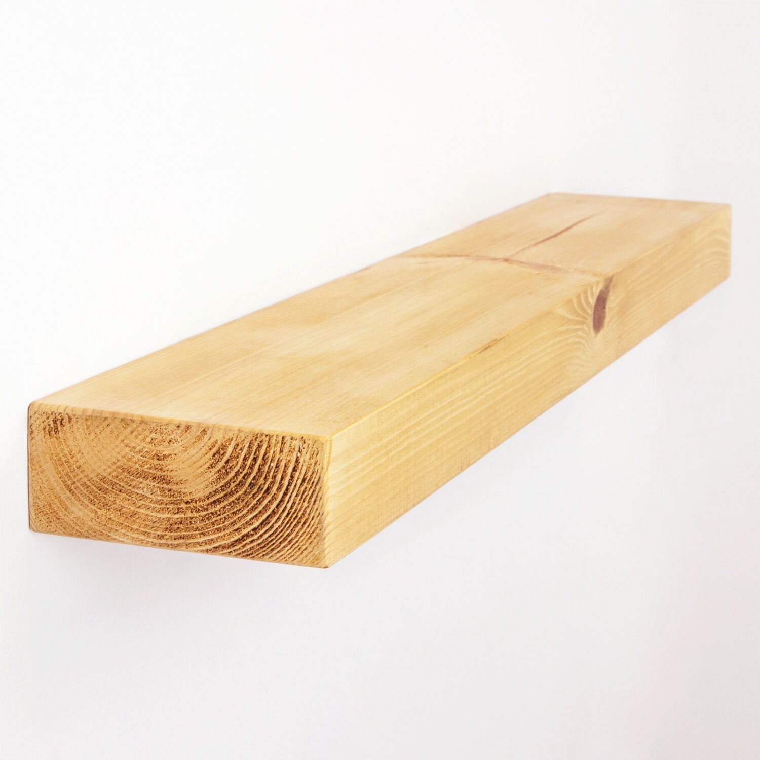 Schwimmende Regal hergestellt aus Grobstrick Massivholz im | Etsy