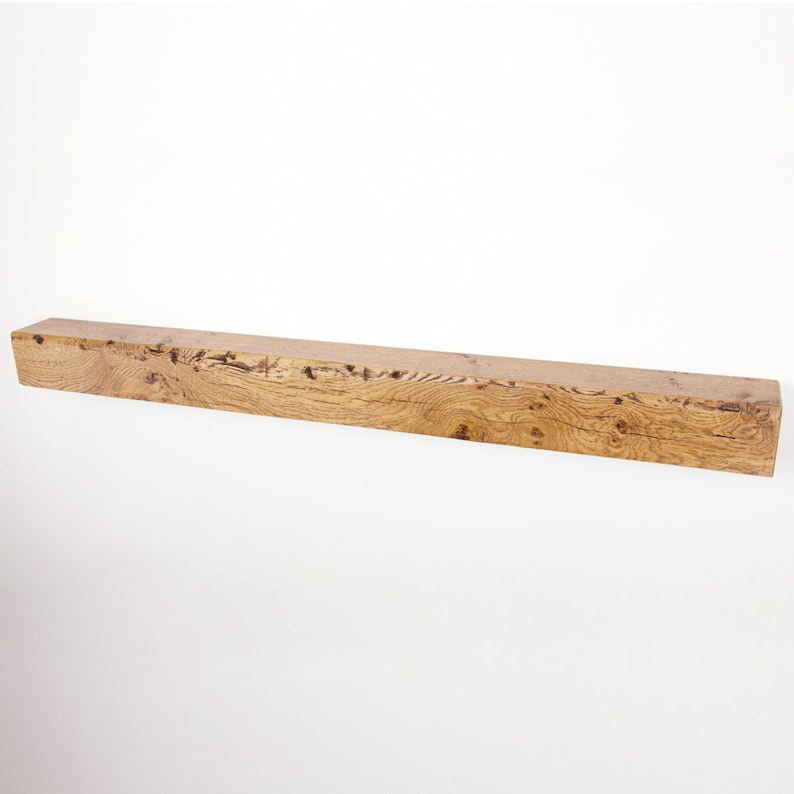 Floating Mantel Shelf Made From Chunky Solid Oak With a Choice Etsy UK