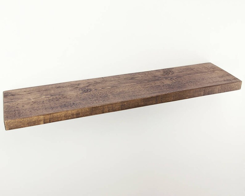 Rustic Floating Shelves Wall Fitting Solid Wood Shelf Etsy UK