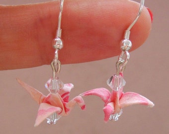 Origami Earrings Mini Cranes