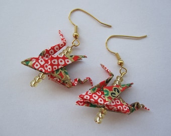Origami Earrings Dragons