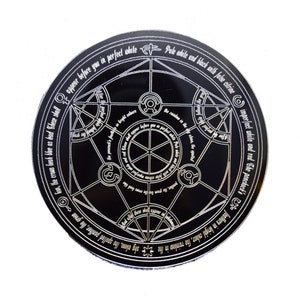 Full Metal Alchemist Inspired Alchemical Circle aluminium drinks coaster