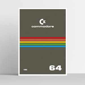 Vintage Vibes Illustrated Commodore 64 Retro Computer Print - Nostalgic Wall Art for Tech Enthusiasts! #RetroGaming #EtsyPrints