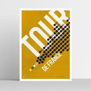 Tour de france Cycling Print - Illustration Gift for Cyclists