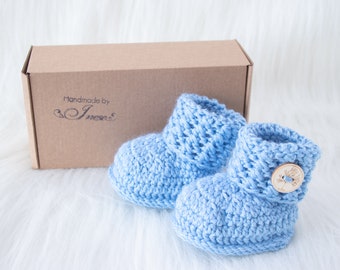 newborn booties boy