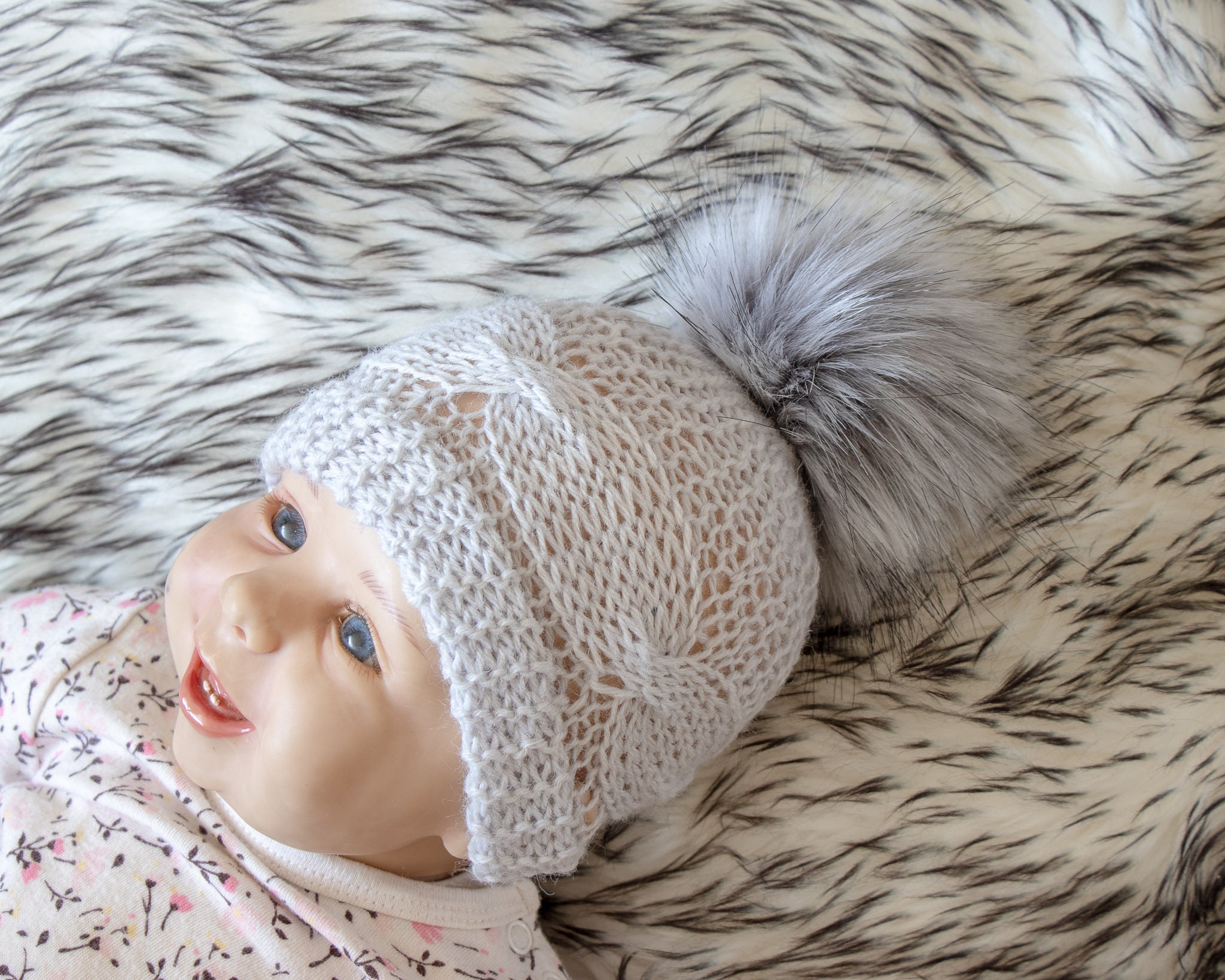 hand knitted baby hats