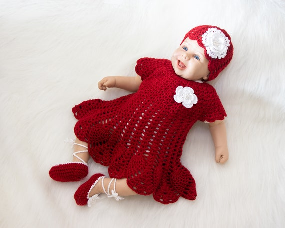 red baby dress shoes