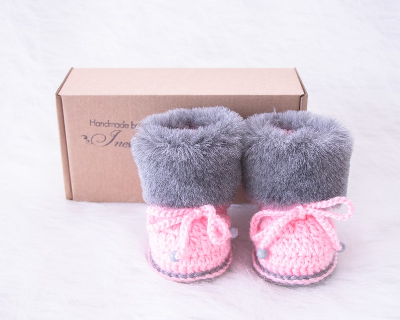 pink baby boots