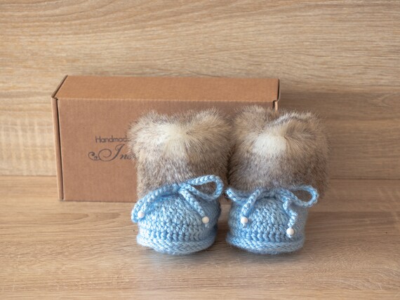 baby boy fur boots