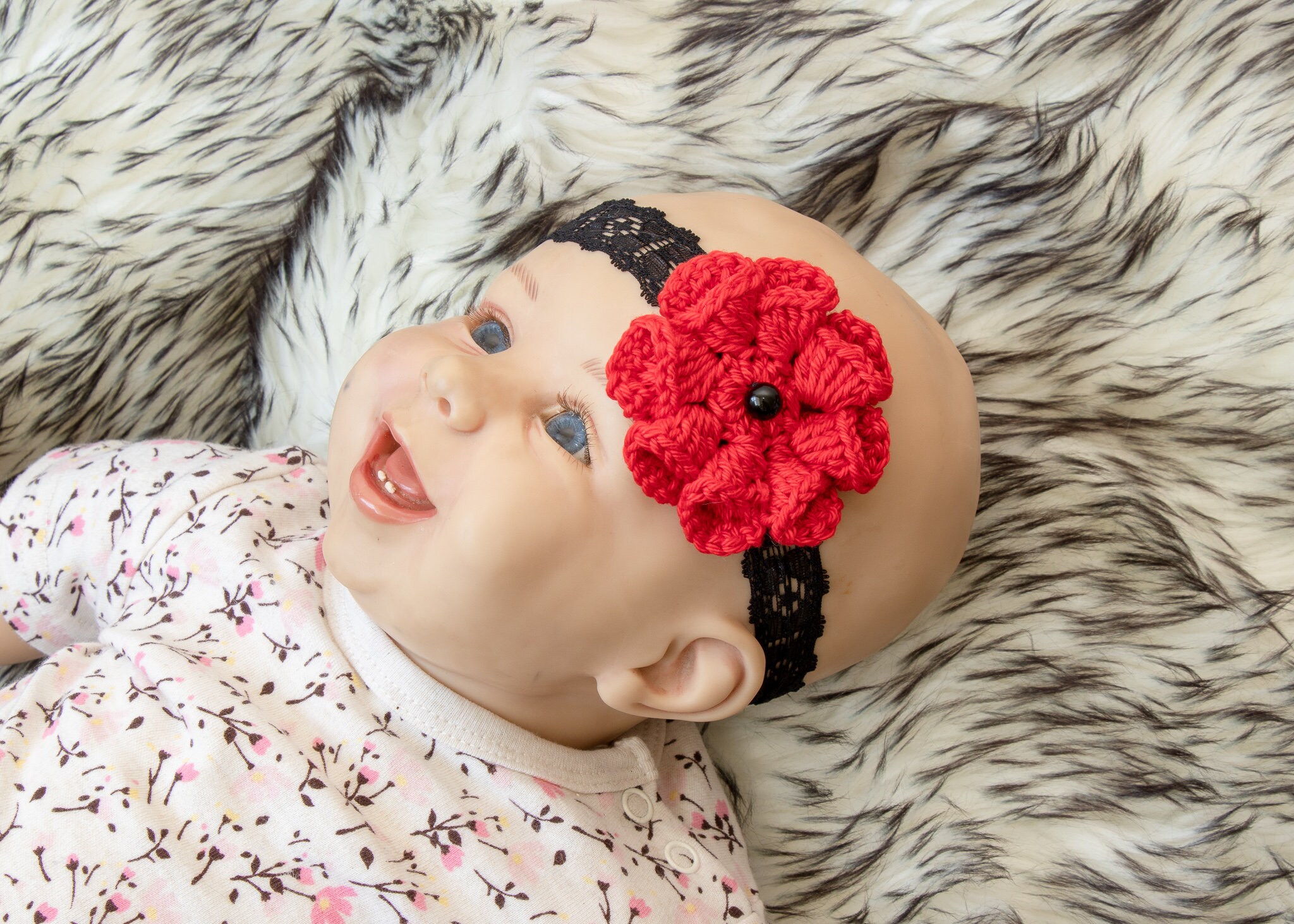 red headband for baby girl