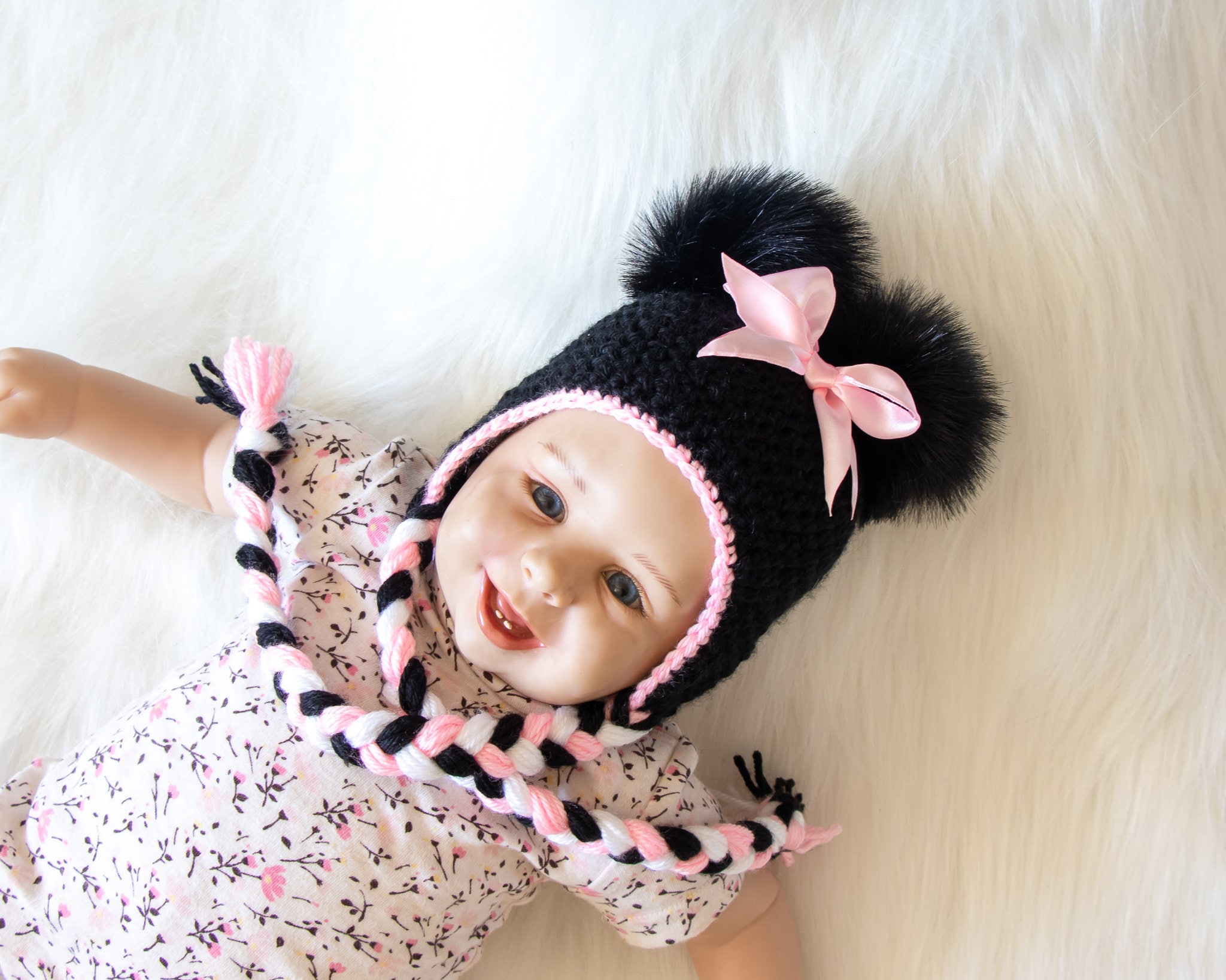 Minnie Mouse Hat Baby Girl Hat Disney 