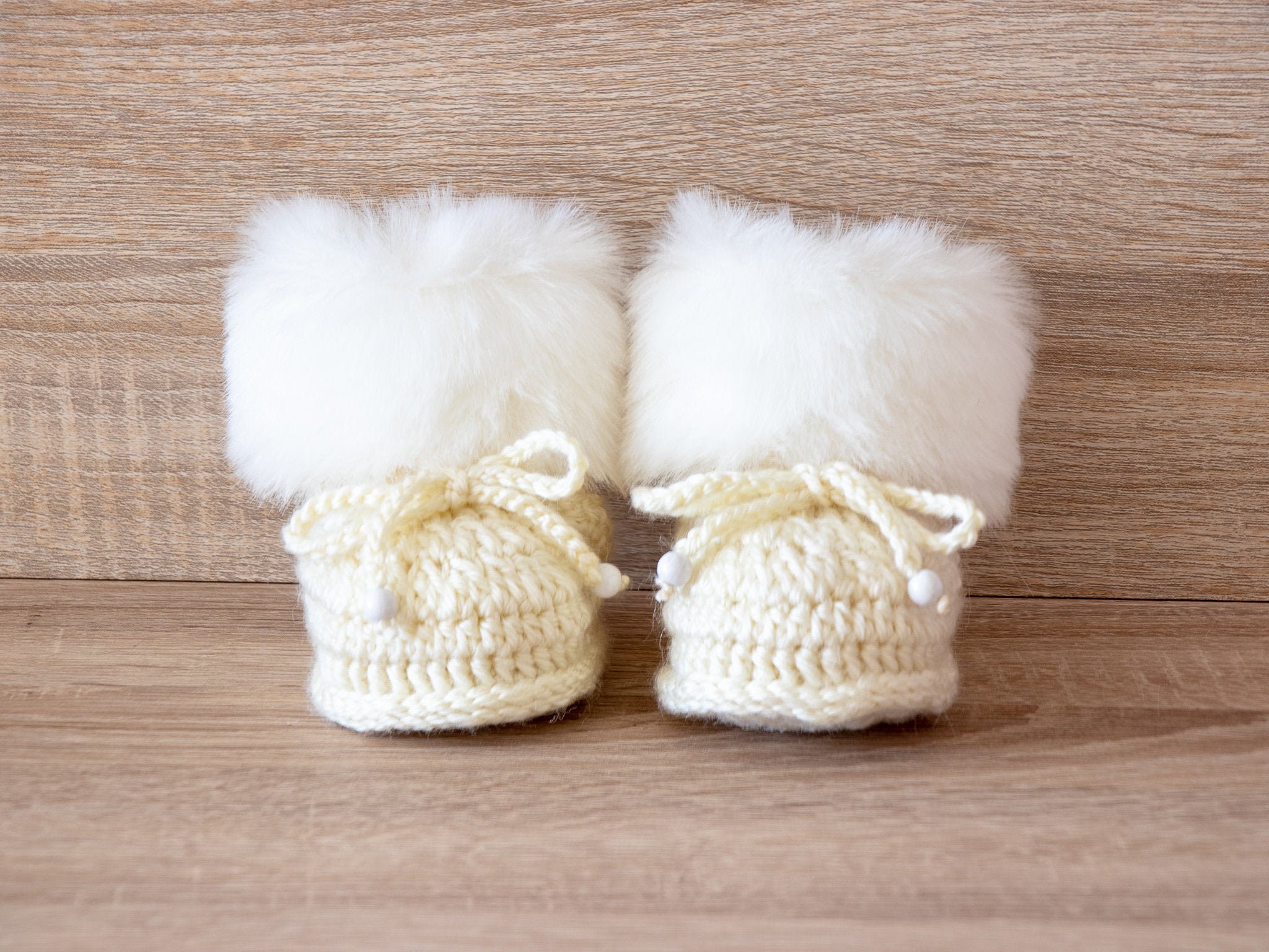 neutral baby booties