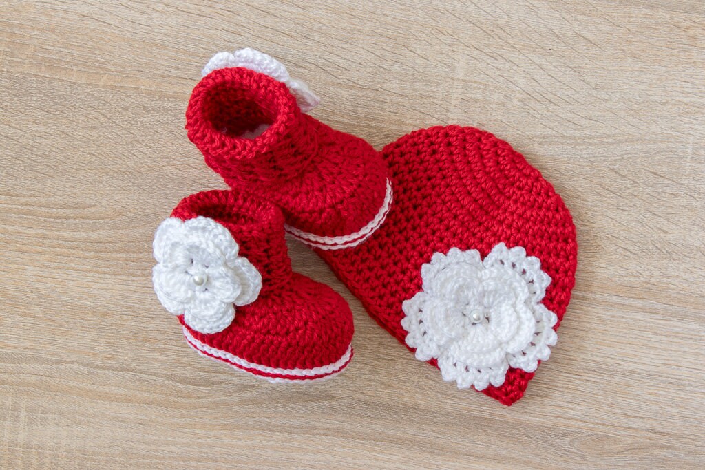 red boots for baby girl