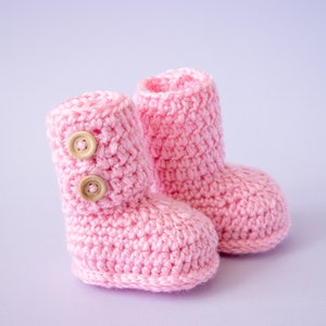 Twin Boy & Girl baby Booties, Crochet booties, Twin preemie gift, Pregnancy Announcement, Pink and blue booties, Pink booties, Blue booties image 5