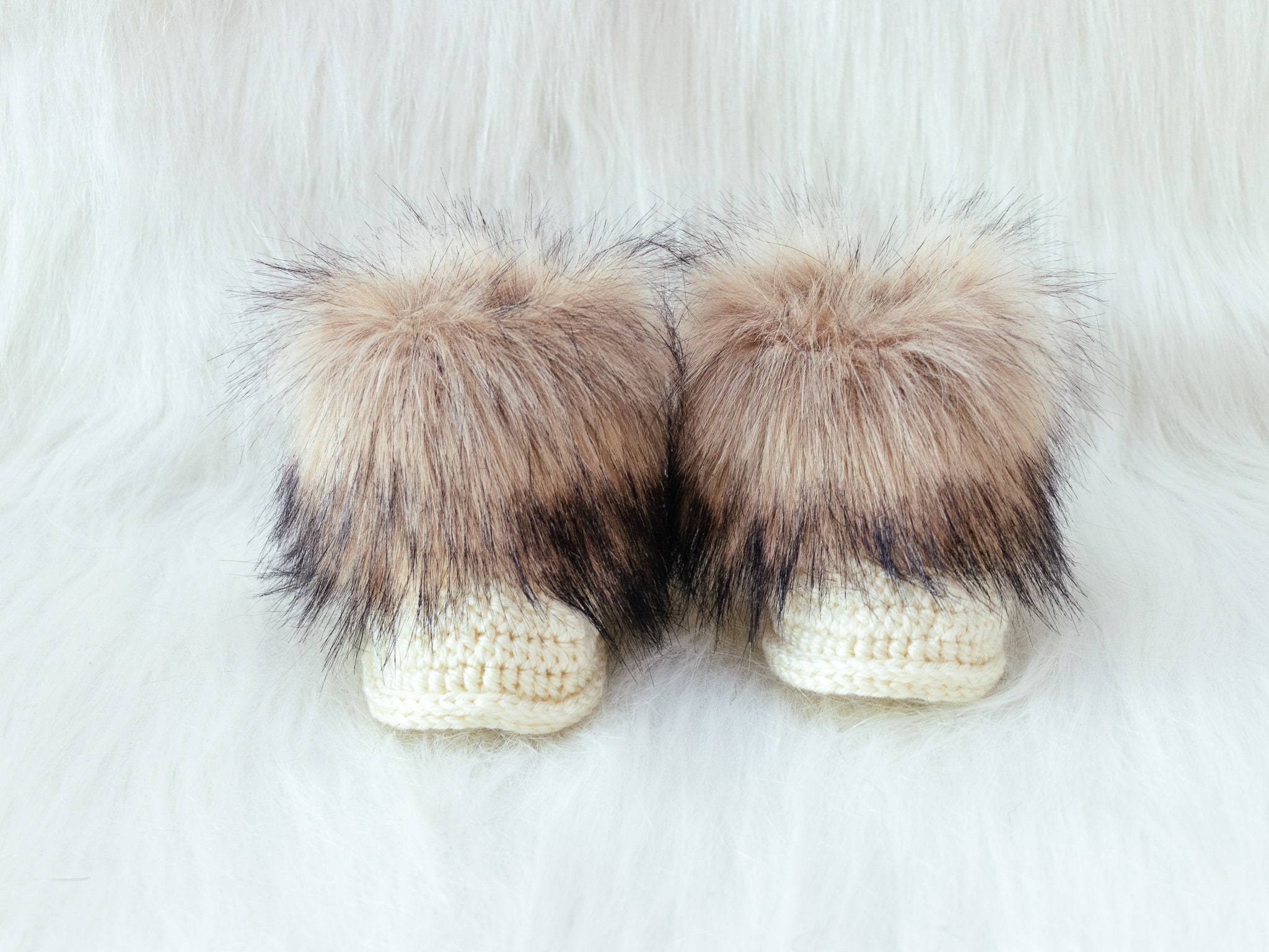 neutral baby booties