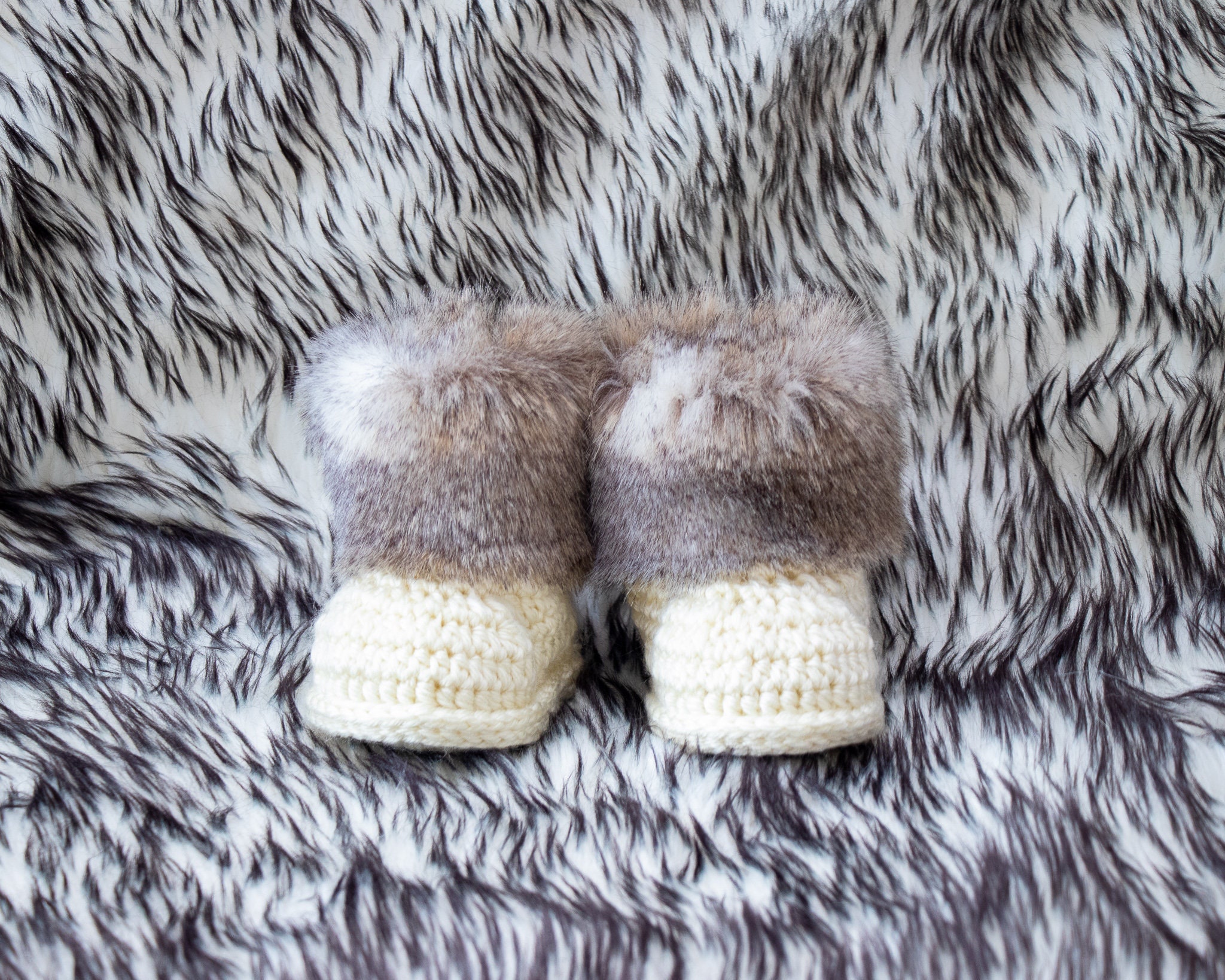neutral baby booties