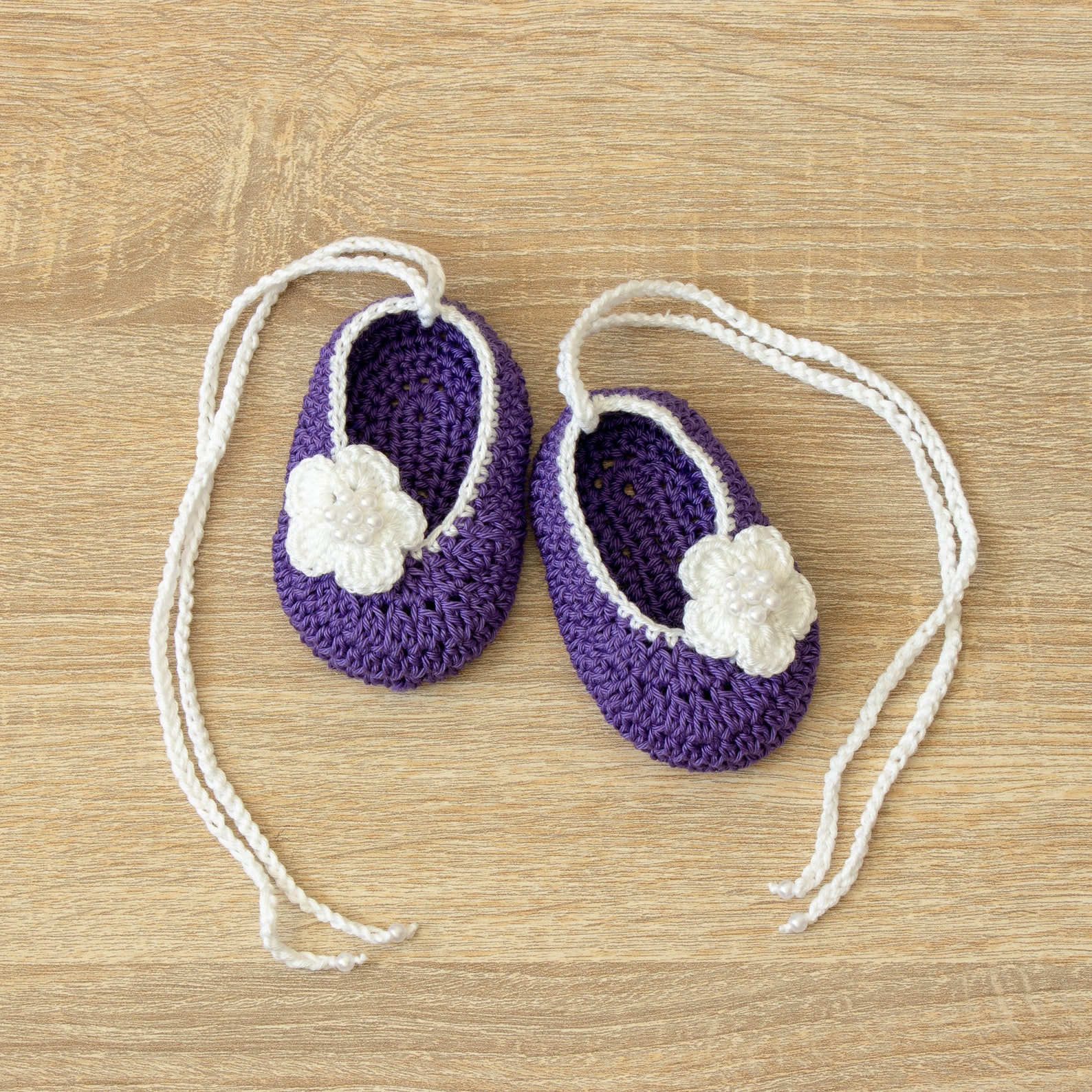 baby ballet shoes - baby girl shoes - baby mary janes - newborn girl shoes - crochet baby shoes - ballerina slippers - baby girl